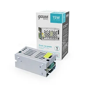 Фото Блок питания Basic 12В 15Вт IP20 Gauss BT500