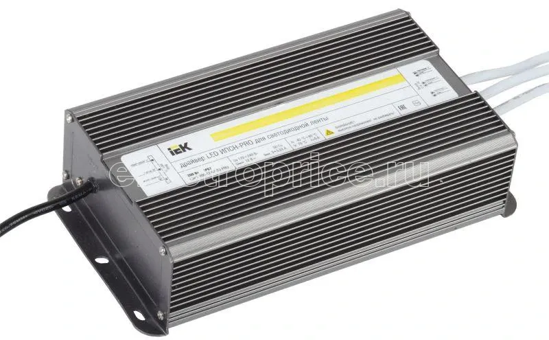 Фото Драйвер LED ИПСН-PRO 5050 200Вт 12В блок-шнуры IP67 IEK LSP1-200-12-67-33-PRO