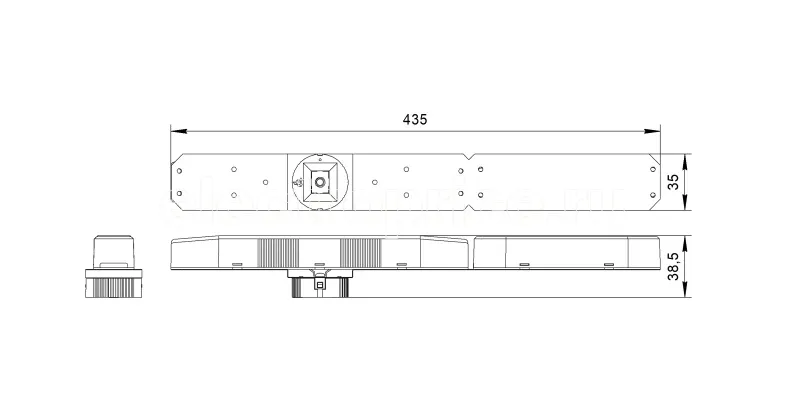 Фото Светильник аварийный BS-OKO-81-L1-INEXI3-MSS3 GR Black Белый свет a15298