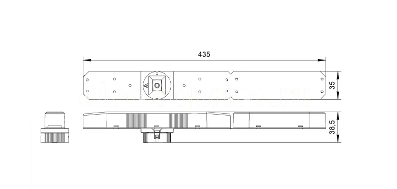 Фото Светильник аварийный BS-OKO-83-L1-INEXI3 GR Black Белый свет a15289