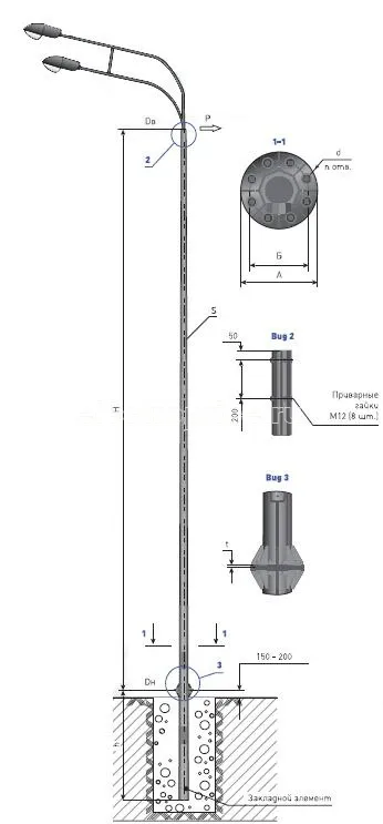 Фото Опора ТАНС.11.094.000 (СФГ-700(90)-9.0-02-ц) OPORA ENGINEERING OE-03184