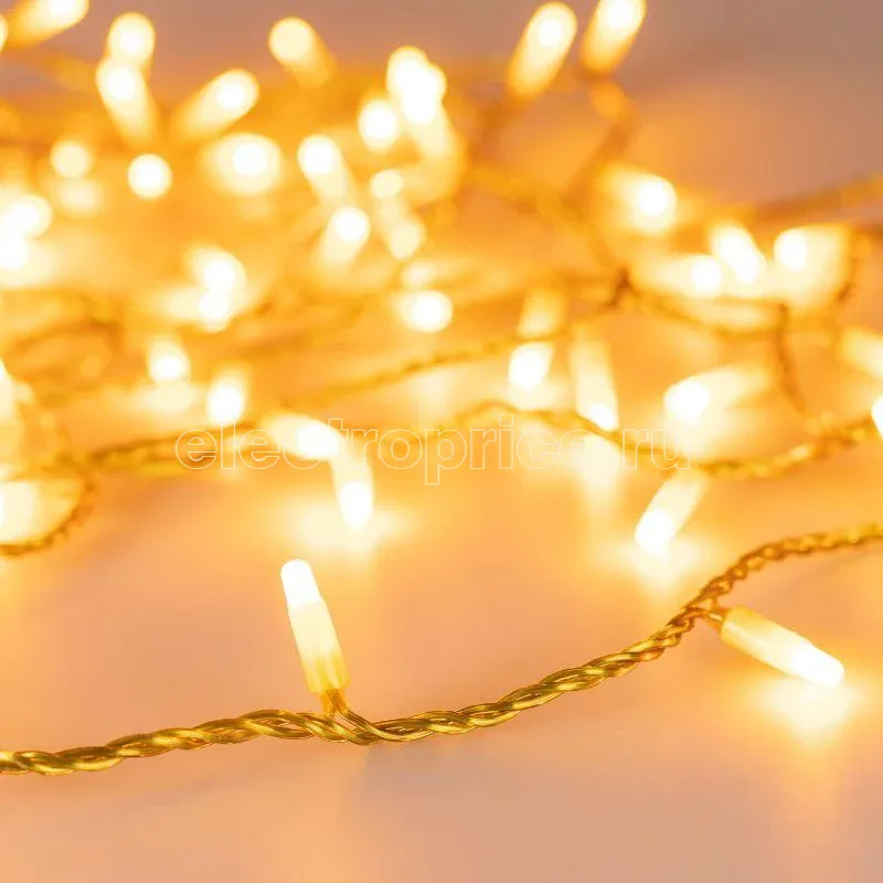 Фото Гирлянда светодиодная ARD-STRING-CLASSIC-10000-YELLOW-100LED-MILK-STD Yellow230В 7Вт IP65 Ardecoled 031200