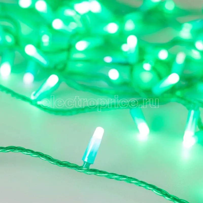 Фото Гирлянда светодиодная ARD-STRING-CLASSIC-10000-GREEN-100LED-MILK-FLASH Green230В 7Вт IP65 Ardecoled 031197