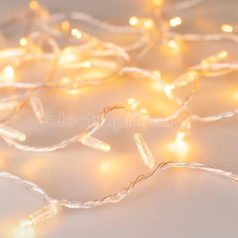 Фото Гирлянда светодиодная ARD-STRING-CLASSIC-1000-CLEAR-100LED-PULSE Yellow230В 7Вт IP65 Ardecoled 031642