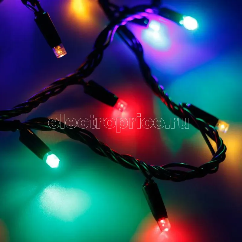 Фото Гирлянда светодиодная ARD-STRING-CLASSIC-10000-BLACK-100LED-LIVE RGB230В 7Вт IP65 Ardecoled 025808