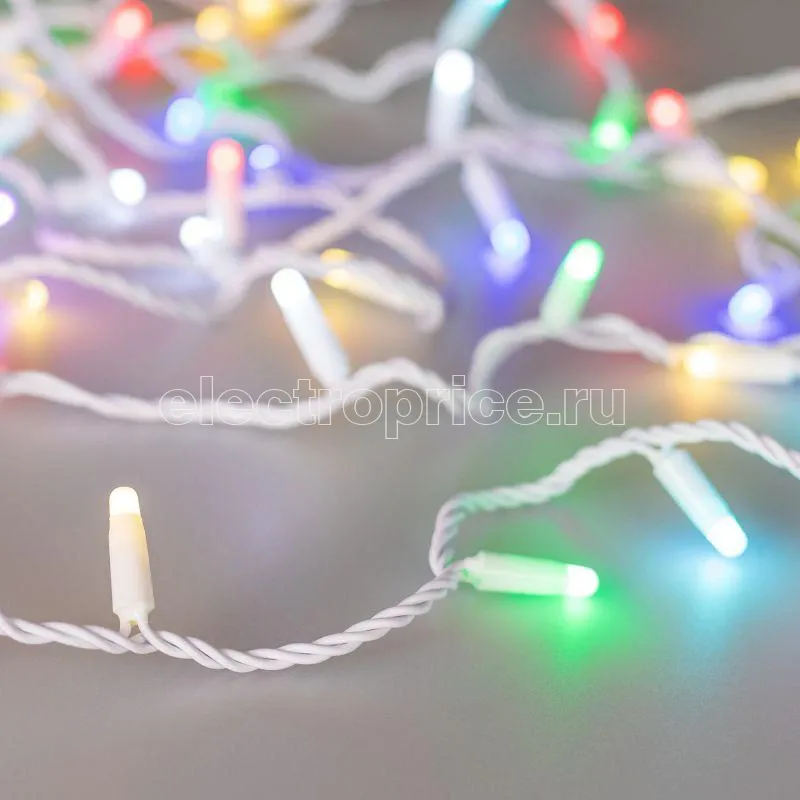 Фото Гирлянда светодиодная ARD-STRING-CLASSIC-10000-WHITE-100LED-MILK-SYNC RGB230В 6.5Вт IP65 Ardecoled 028208