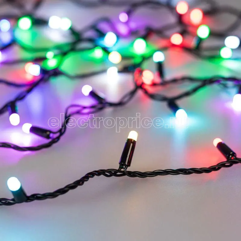 Фото Гирлянда светодиодная ARD-STRING-CLASSIC-10000-BLACK-100LED-MILK-SYNC RGB230В 6.5Вт IP65 Ardecoled 028214