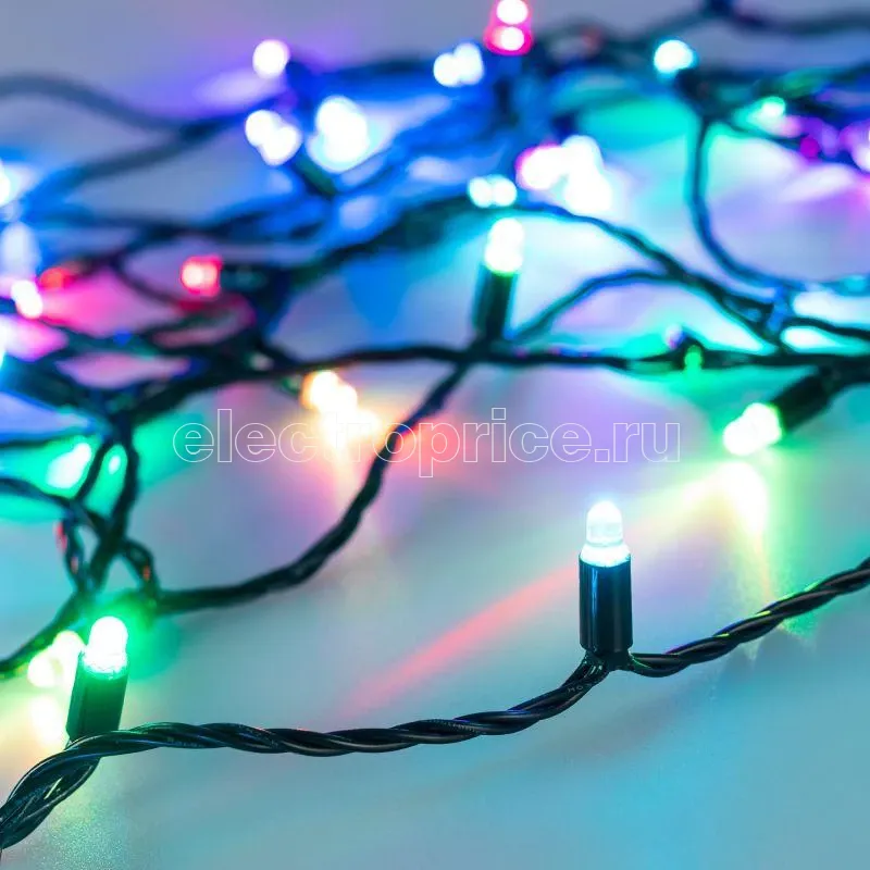 Фото Гирлянда светодиодная ARD-STRING-CLASSIC-9000-BLACK-60LED-LIVE RGB-SPI 12В 40Вт IP65 Ardecoled 031520