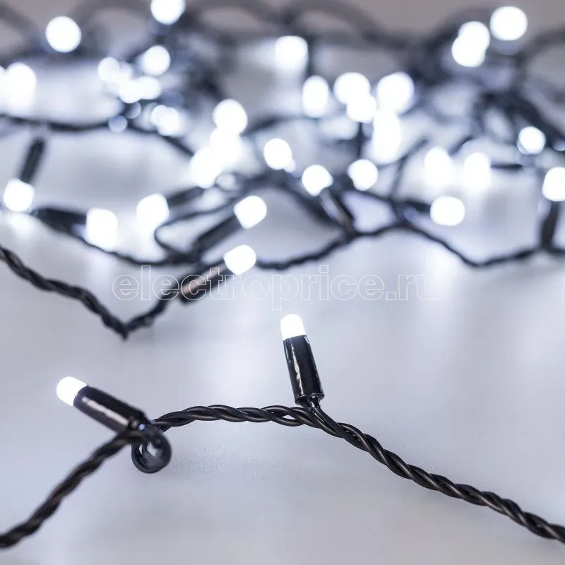 Фото Гирлянда светодиодная ARD-STRING-CLASSIC-10000-BLACK-100LED-MILK-STD White230В 7Вт IP65 Ardecoled 031206