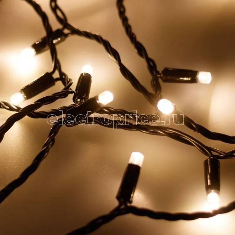 Фото Гирлянда светодиодная ARD-STRING-CLASSIC-10000-BLACK-100LED-STD WARM230В 7Вт IP65 Ardecoled 025794