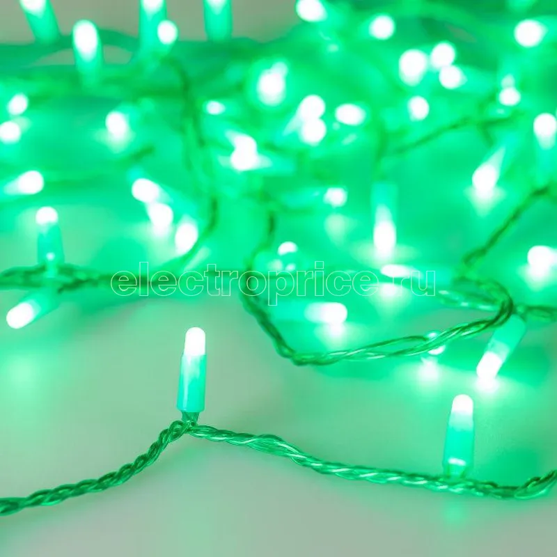 Фото Гирлянда светодиодная ARD-STRING-CLASSIC-10000-GREEN-100LED-MILK-STD Green230В 7Вт IP65 Ardecoled 031196