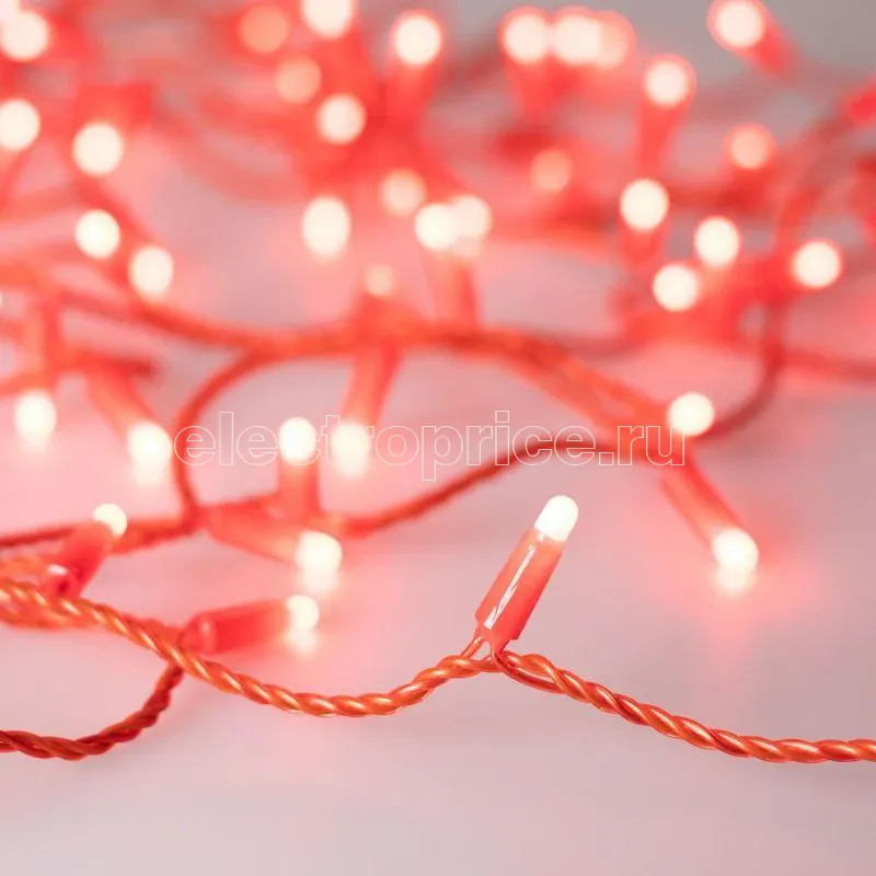 Фото Гирлянда светодиодная ARD-STRING-CLASSIC-10000-RED-100LED-MILK-STD Red230В 7Вт IP65 Ardecoled 028210