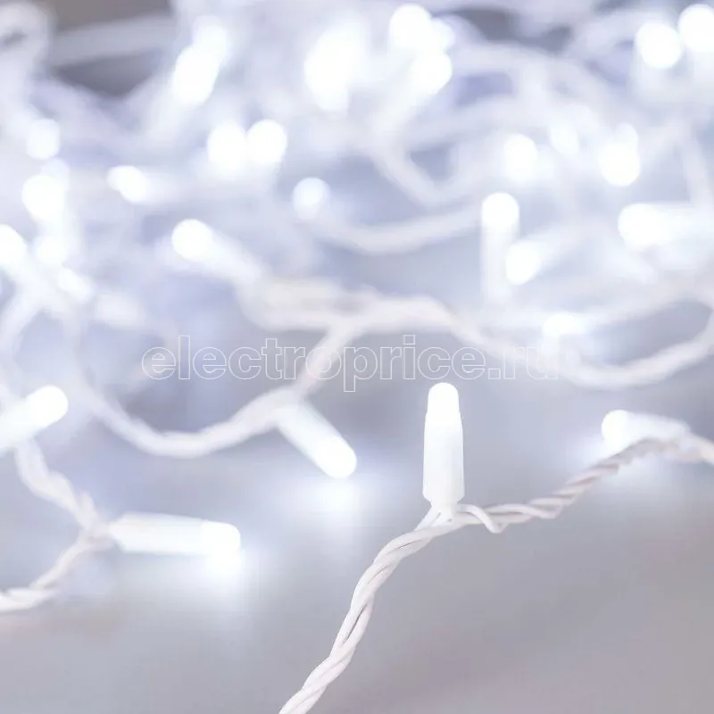 Фото Гирлянда светодиодная ARD-STRING-CLASSIC-10000-WHITE-100LED-MILK-FLASH White230В 7Вт IP65 Ardecoled 031203