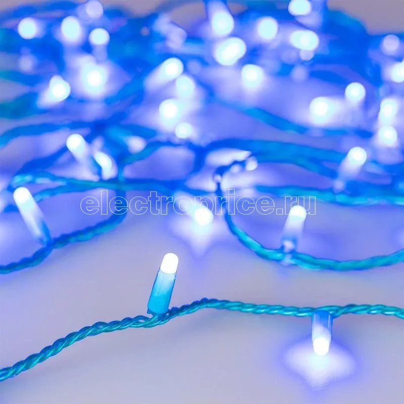 Фото Гирлянда светодиодная ARD-STRING-CLASSIC-10000-BLUE-100LED-MILK-FLASH Blue230В 7Вт IP65 Ardecoled 031199