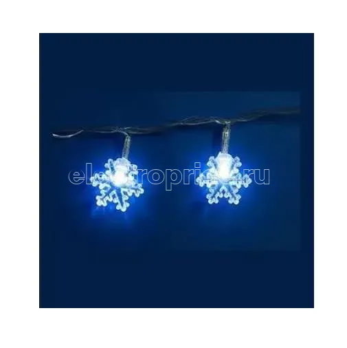 Фото Гирлянда светодиодная «Снежинки» ULD-S0280-020/DTA WHITE IP20 SNOWFLAKES с контроллером 20LED (дл.2.8м) Uniel 7923