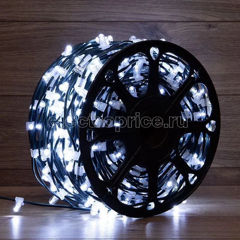 Фото Гирлянда светодиодная "LED ClipLight" шаг 15см 665LED бел. 80Вт 12В IP65 эффект мерцания flashing бел. (уп.100м) Neon-Night 325-145