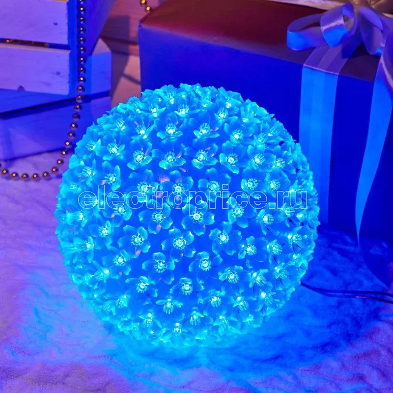 Фото Шар светодиодный d20см 200LED син. 230В IP20 Neon-Night 501-607