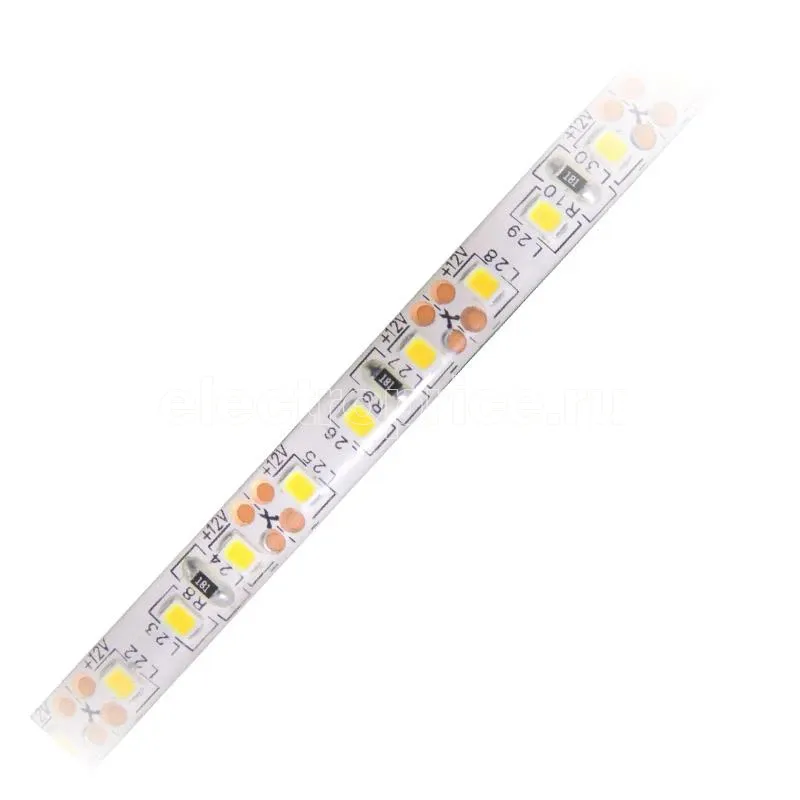 Фото Лента светодиодная гибкая ULS-Q333 2835-120LED/m-8mm-IP65-DC12V-9.6Вт/m-5M-6500K на самоклеящейся основе (уп.5м)Volpe UL-00004534