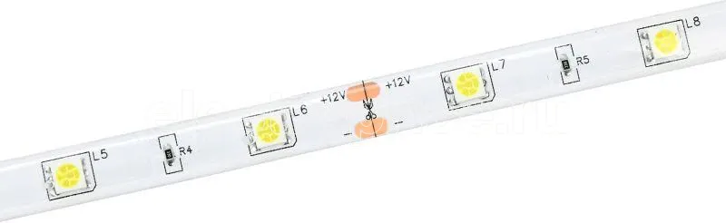 Фото Лента светодиодная LED LSR-5050W30-7.2-IP65-12В (уп.5м) IEK LSR2-2-030-65-3-05