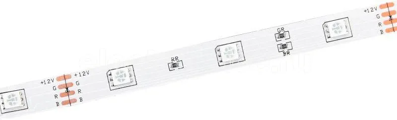 Фото Лента светодиодная LED LSR-5050RGB30-7.2-IP20-12В (уп.3м) IEK LSR2-3-030-20-3-03