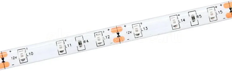 Фото Лента светодиодная LED LSR-2835Y60-4.8-IP65-12В (уп.5м) IEK LSR1-4-060-65-3-05