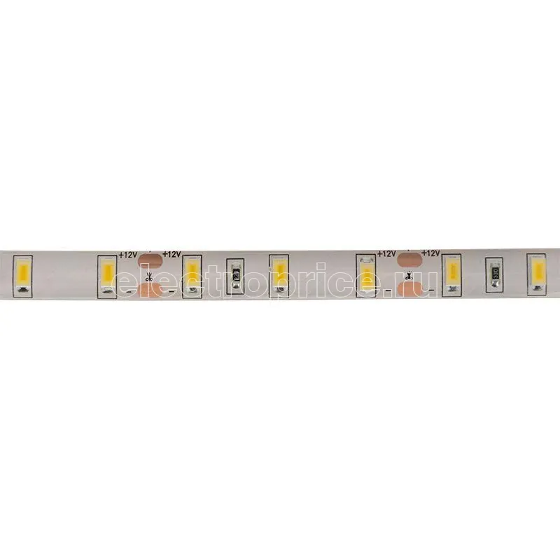 Фото Лента светодиодная12 В 12мм IP65 SMD 5730 60 LED/m 12 В бел. (6000 K) (уп.5м) Lamper 141-233