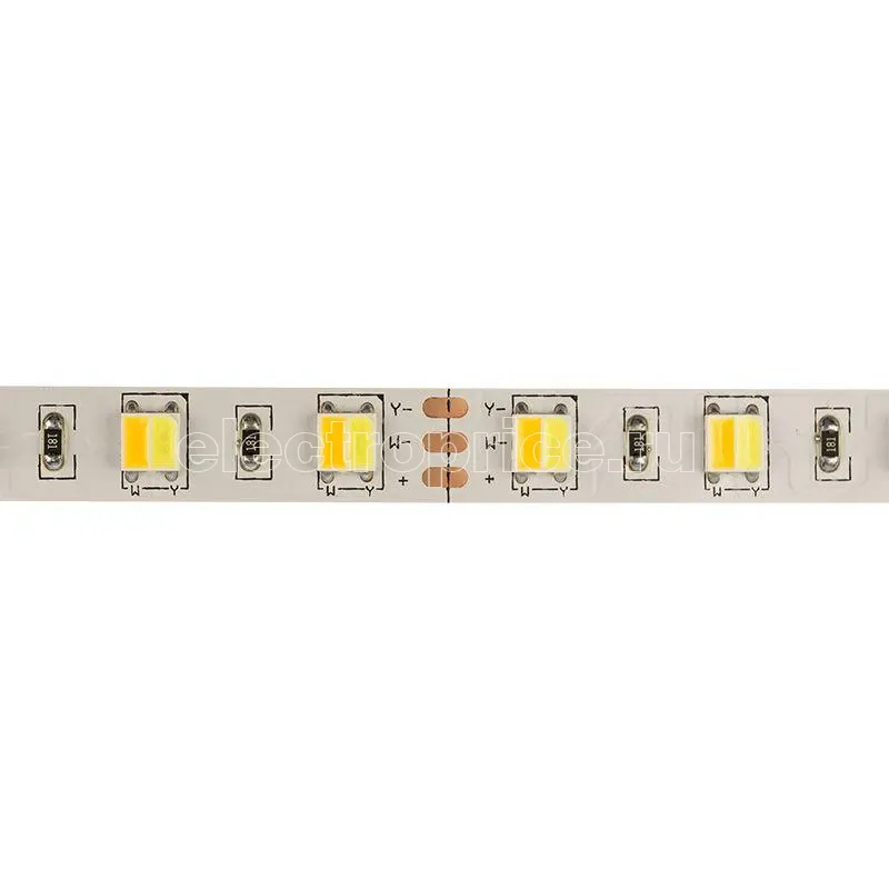 Фото Лента светодиодная White Mix 12В 12мм IP23 SMD 5050 60LED/m бел. 6000К + тепл. бел. 3000К Lamper 141-242