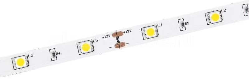 Фото Лента светодиодная LED LSR-5050WW30-7.2-IP20-12В (уп.5м) IEK LSR2-1-030-20-3-05