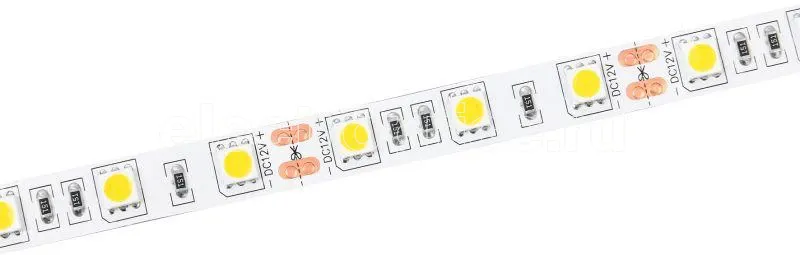 Фото Лента светодиодная LED LSR-5050W60-14.4-IP20-12В (уп.3м) IEK LSR2-2-060-20-3-03