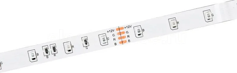 Фото Лента светодиодная LED LSR-2835RGB54-4.8-IP20-12В (уп.5м) IEK LSR1-3-054-20-3-05