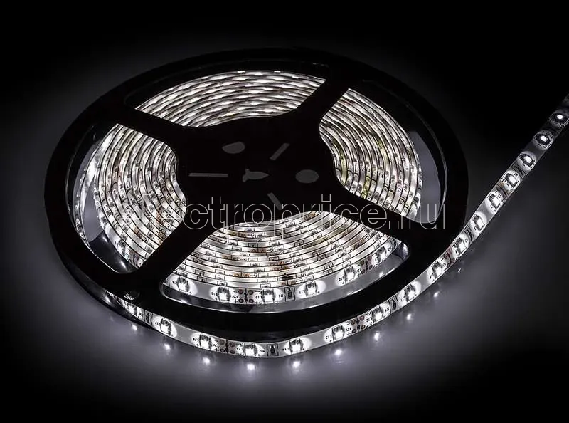 Фото Лента светодиодная LS 35CW-60/65 60LED 4.8Вт/м 12В IP65 холод. бел. 6000К (уп.5м) IN HOME 4690612022550