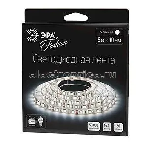 Фото Лента светодиодная 613863 LS5050-60LED-IP20-W (50) 14.4Вт/м (уп.5м) ЭРА C0043045