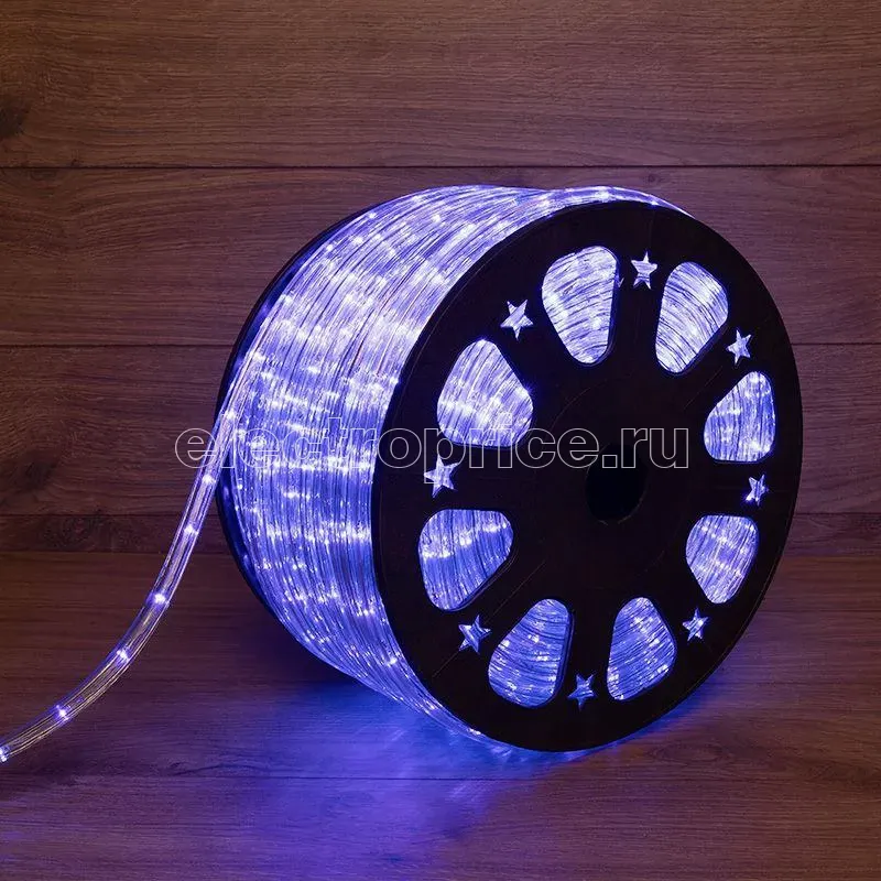 Фото Шнур светодиодный Дюралайт чейзинг 3Вт 24LED/м син. (уп.100м) Neon-Night 121-323-4