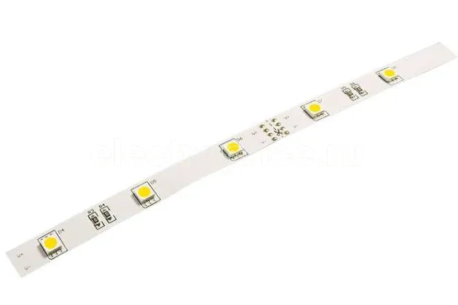 Фото Лента светодиодная PLS 5050/30-12V RGB 7.2Вт/м мультиколор IP20 (уп.5м) JazzWay 327620