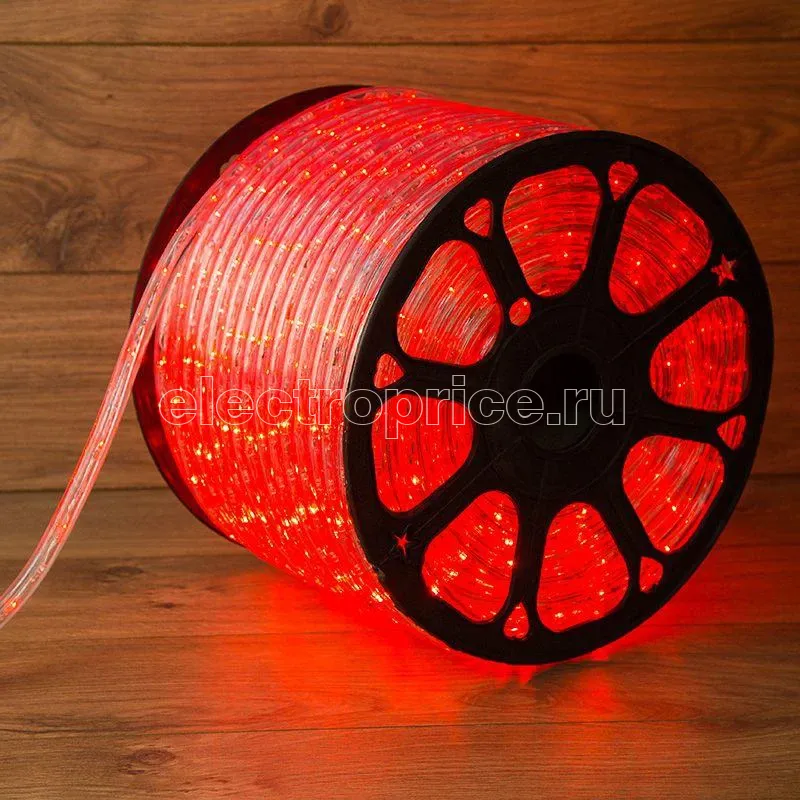 Фото Шнур светодиодный Дюралайт чейзинг 3Вт 36LED/м красн. (уп.100 м) Neon-Night 121-322