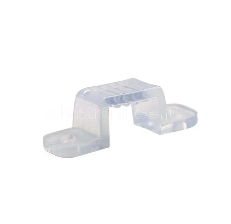 Фото Крепление для светодиод. лент UCC-K14 CLEAR 050 POLYBAG (УП.50 шт) Uniel 10834