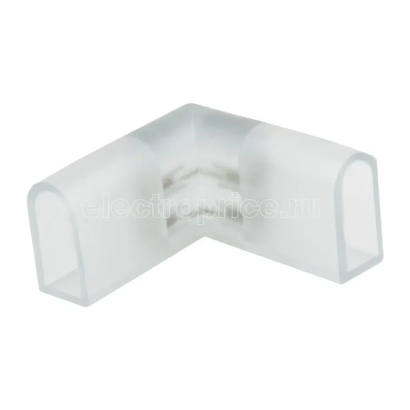 Фото Соединитель L-образный UTC-K-22/N21 CLEAR 010 POLYBAG для светод. лент ULS-N21 NEON 220В 2 контакта (уп.10шт) Uniel UL-00004460