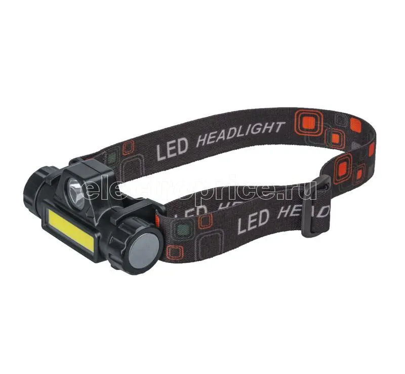 Фото Фонарь аккумуляторный налобный 14 661 NPT-H25-ACCU 1CREE LED 5Вт + 1COB LED 3Вт аккум. Li-ion 1.2А.ч NAVIGATOR 14661