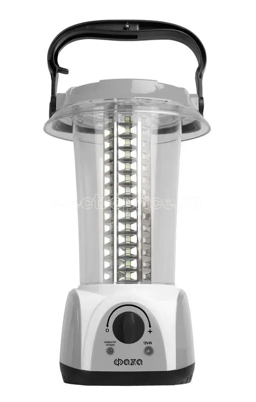 Фото Фонарь аккумуляторный кемпинговый AccuF5-L84-gy 84SMD 0.5Вт 20-450лм аккум. 4В 1.6А.ч IP20 диммер ручка вращающаяся на 180град. сер. ФАZА 5034372