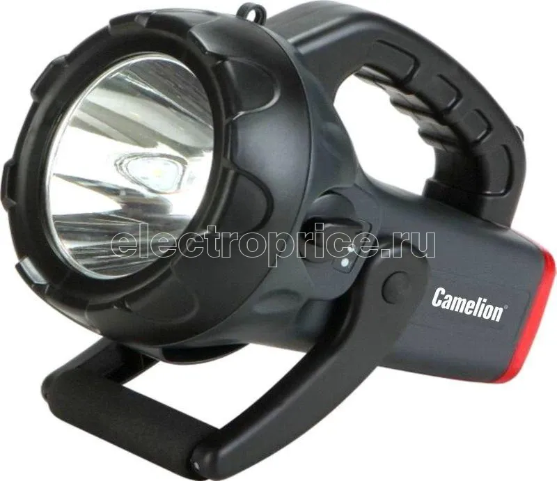 Фото Фонарь аккумуляторный 2931R2 LED CREE 10Вт аккум. 4В 4А.ч 220В/12В карбон (кор.) Camelion 11459