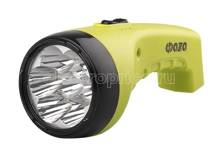 Фото Фонарь аккумуляторный ручной AccuF2-L07-gn 7LED аккум. 4В 0.4А.ч 25проц. (10ч)/100проц. (2.5ч) зел. ФАZА 2857873