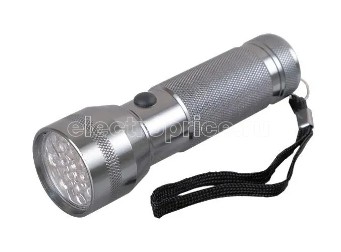 Фото Фонарь ручной AF6-L19-sr 19LED IP20 корпус алюм. сплав ремешок метал. 3хAAA (не в компл.) серебр. ФАZА 5001121