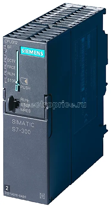 Фото ЦПУ CPU 312 с интерфейсом MPI SIMATIC S7-300 Siemens 6ES73121AE140AB0