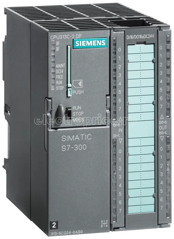 Фото Процессор ЦПУ 313С-2DP со встроенными входами/выходами Siemens 6ES73136CG040AB0