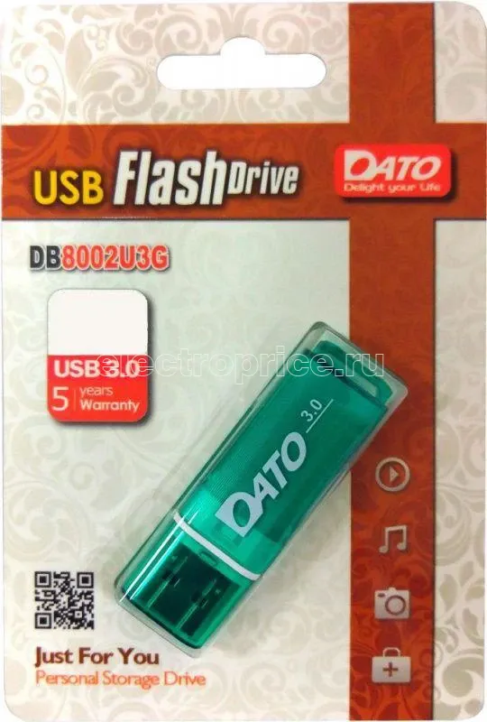 Фото Флеш-диск Dato 32Гбайт DB8002U3 DB8002U3G-32G USB3.0 зел. DATO 1112134