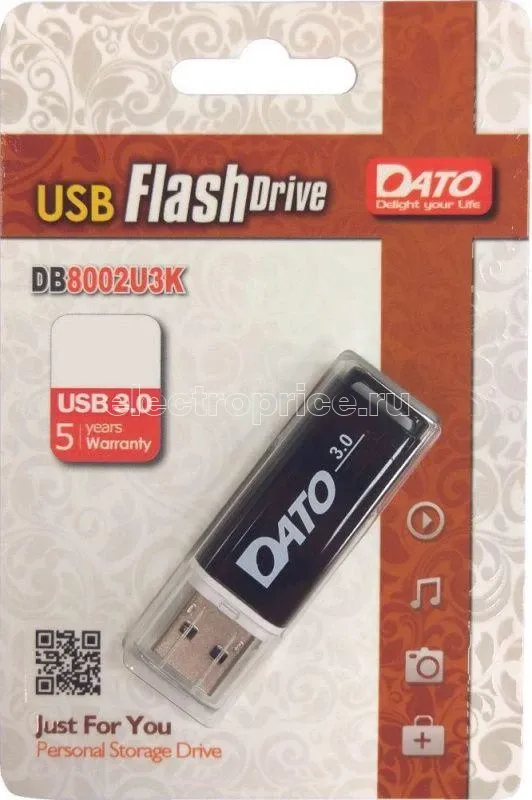 Фото Флеш-диск Dato 32Гбайт DB8002U3 DB8002U3K-32G USB3.0 черн. DATO 1109507