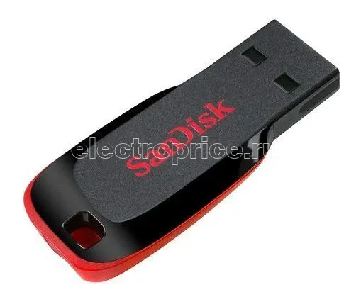 Фото Флеш-диск 64Гбайт Cruzer Blade SDCZ50-064G-B35 USB2.0 черн./красн. SANDISK 787875