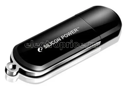 Фото Флеш-диск 16Гбайт LuxMini 322 SP016GBUF2322V1K USB2.0 черн. SILICON POWER 605215