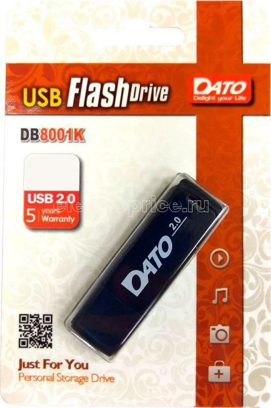 Фото Флеш-диск Dato 32Гбайт DB8001 DB8001K-32G USB2.0 черн. DATO 1109499