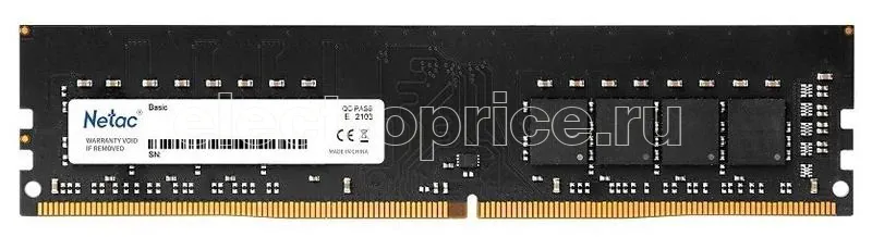 Фото Модуль памяти Basic DDR4-2666 4G C19 Netac NTBSD4P26SP-04